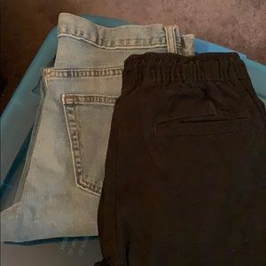 Old navy jeans and joggers